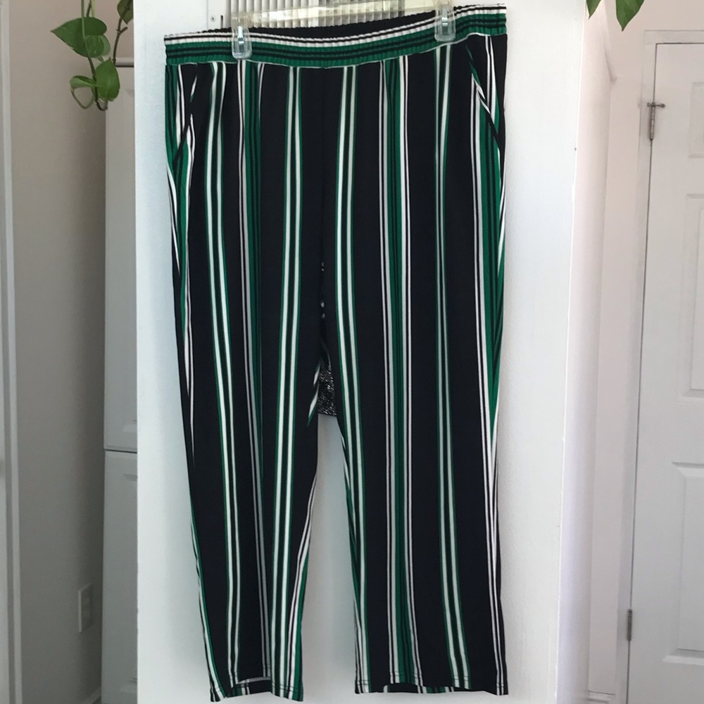Avenue 22/24 Striped Pull On Pants